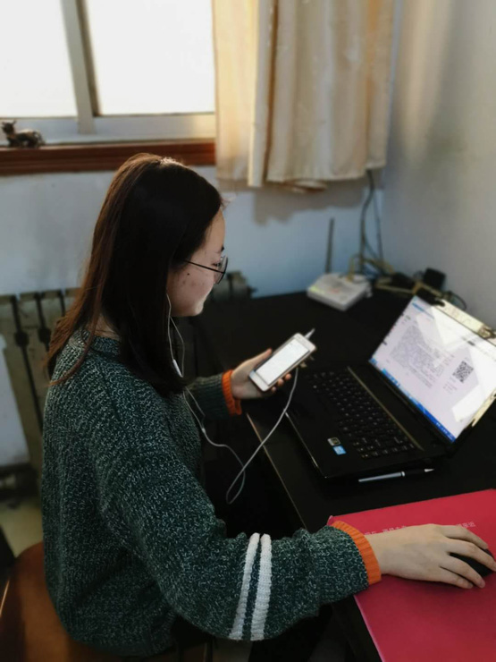 石大毕业生李灵桐参与线上双选会 