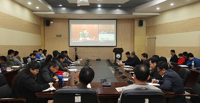 全国大学生征兵工作网络视频会议石大分会场 王大勇摄影